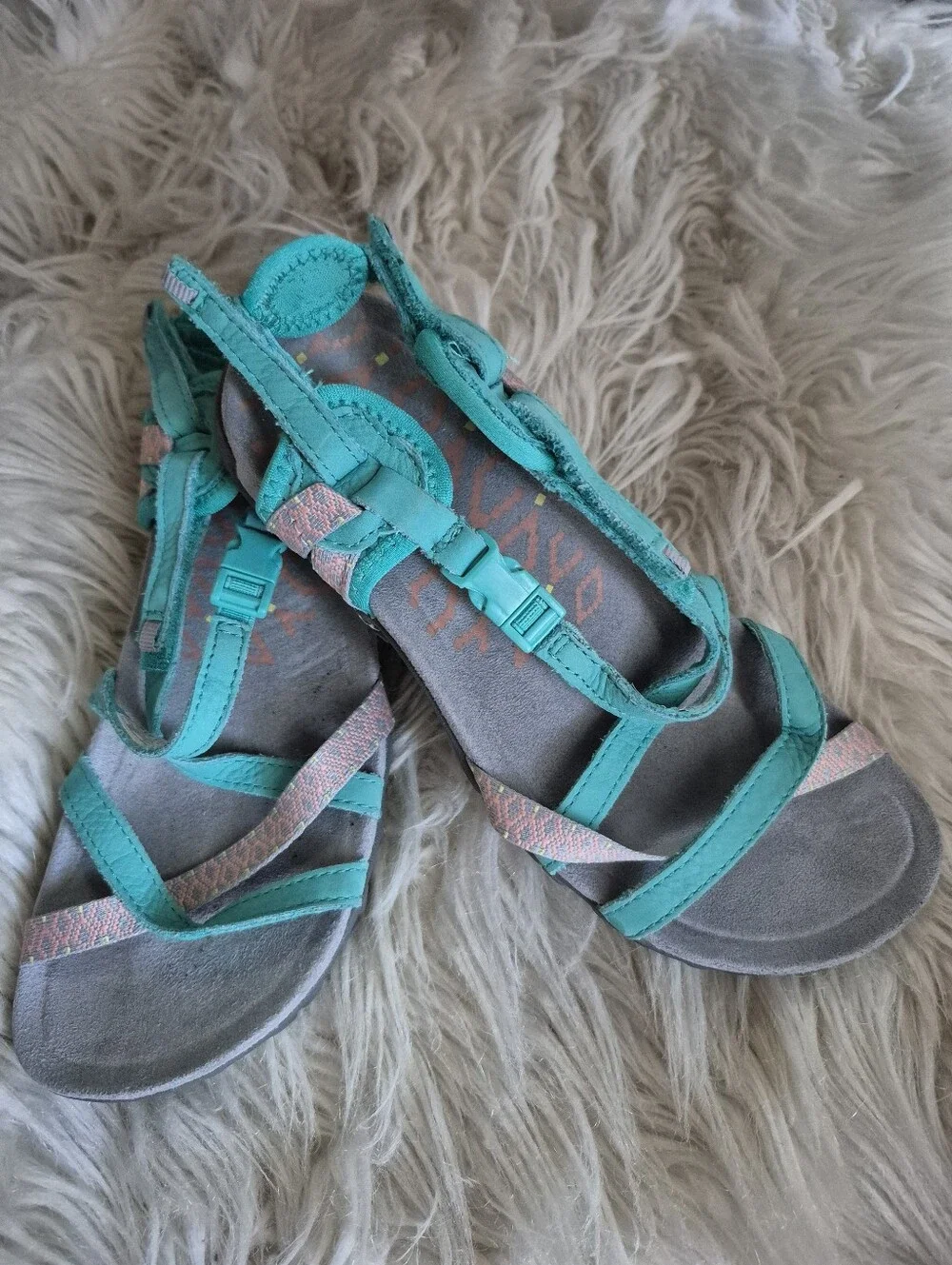 Merrel Women's Turquoise Strappy Casual Sandals